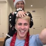 Meghan Trainor Instagram – But he’s in New York so here’s @chrisolsen instead 🎄🎁 #wrapmeup @jimmyfallon