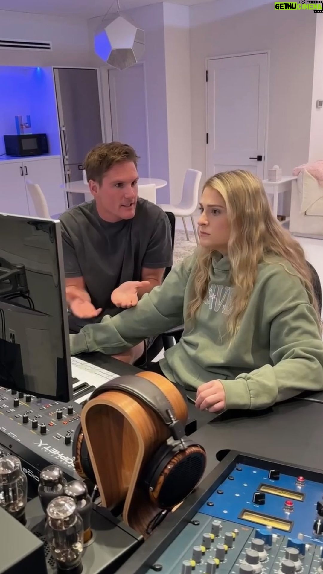 Meghan Trainor Instagram - New epic collab with @nbafinalstrophy vocal produced by yours truly and @ryan.trainor …Thank you Larry for giving 100% on every take 💖😂