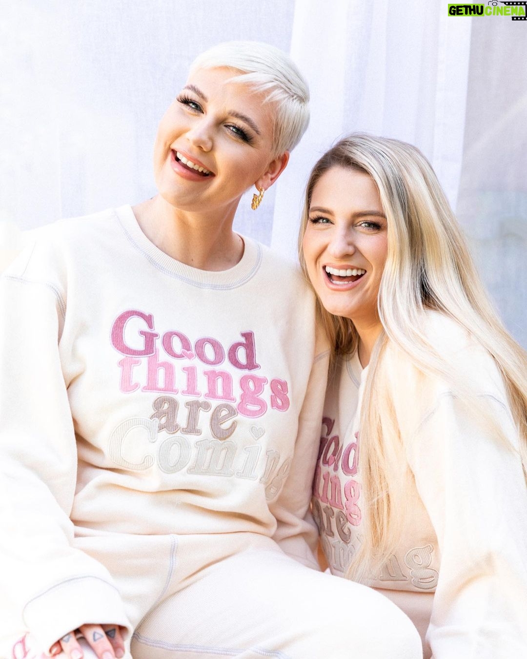 Meghan Trainor Instagram - Good things are coming! We’re so excited to be collaborating with @meghantrainor on our first ever mommy and me matching sets 🤍 Samii and Meghan became great friends through bonding over motherhood and their two boys being besties. Mark your calendars for the launch on May 31st online samiiryan.com