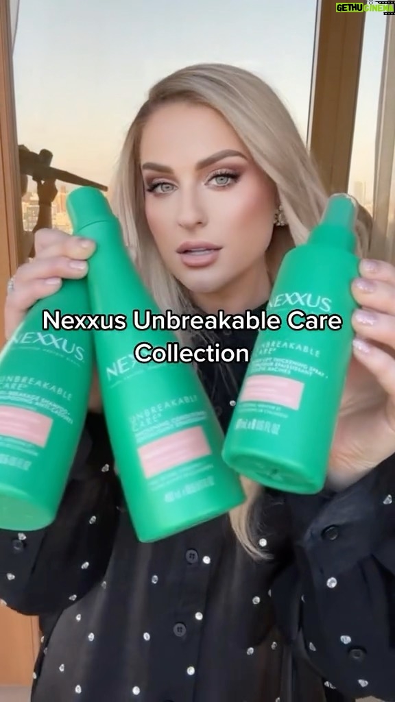 Meghan Trainor Instagram - Me (and my hair) are feeling pretty unbreakable right now 💚 #nexxuspartner #nexxuslevelstrength