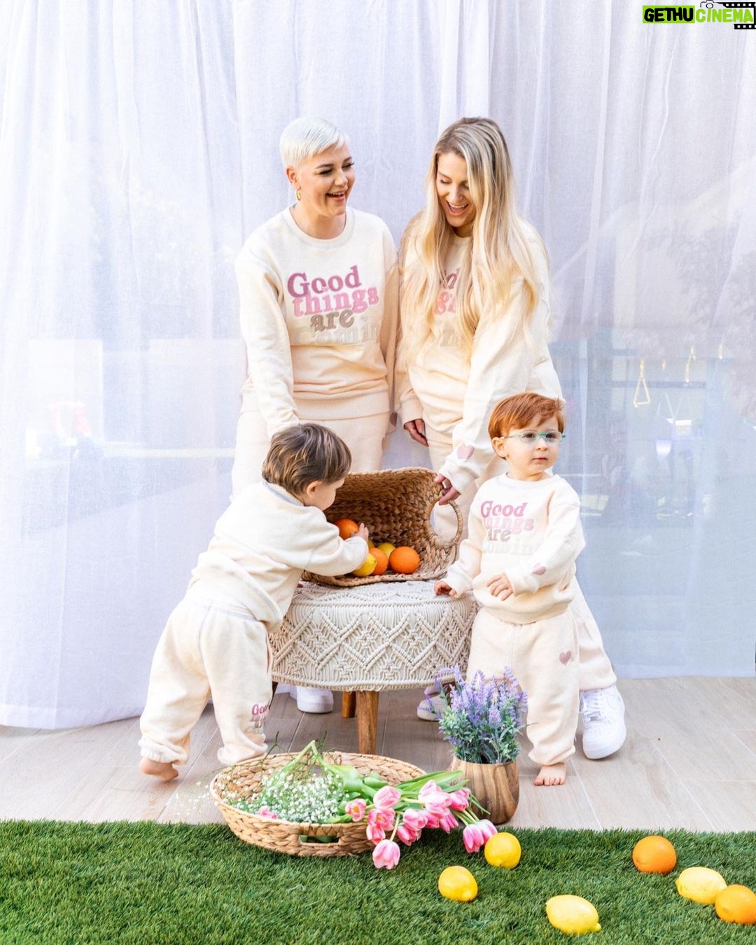 Meghan Trainor Instagram - CUTENESS OVERLOAD ALERT😭 get ready for the cutest twinning experience with your toddlers💖 These outfits are perfect for snuggling, playing, and making memories that will last a lifetime. And our sweet babies approved. Our mommy and me sets will be available to shop on MAY 31st at samiiryan.com 🥰💙