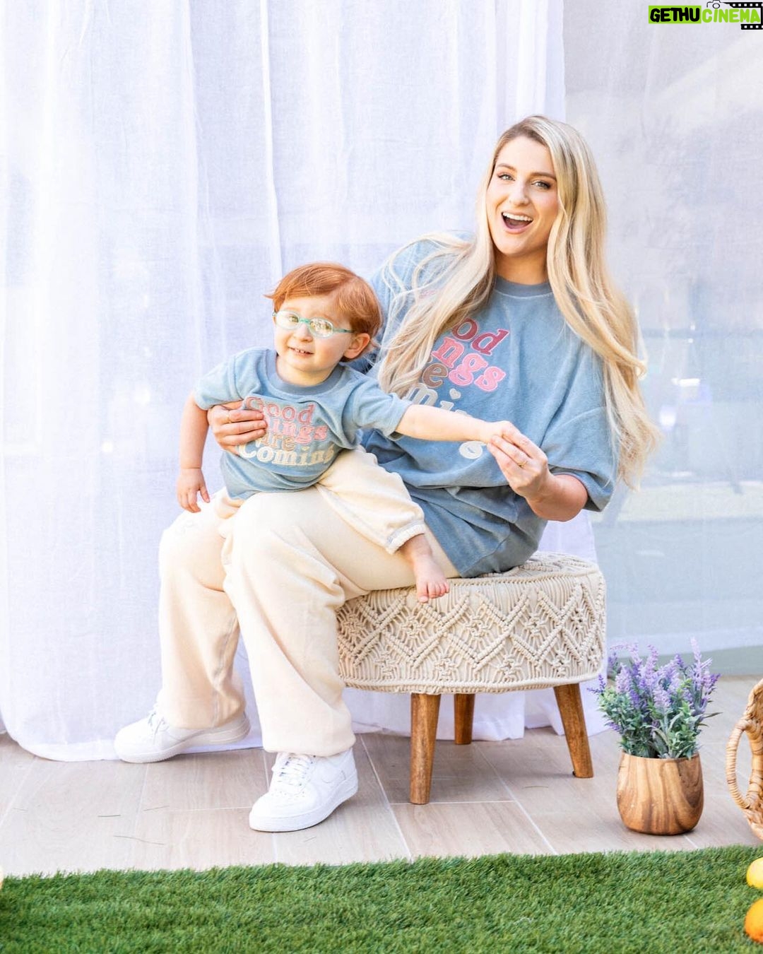Meghan Trainor Instagram - Good things are coming! We’re so excited to be collaborating with @meghantrainor on our first ever mommy and me matching sets 🤍 Samii and Meghan became great friends through bonding over motherhood and their two boys being besties. Mark your calendars for the launch on May 31st online samiiryan.com