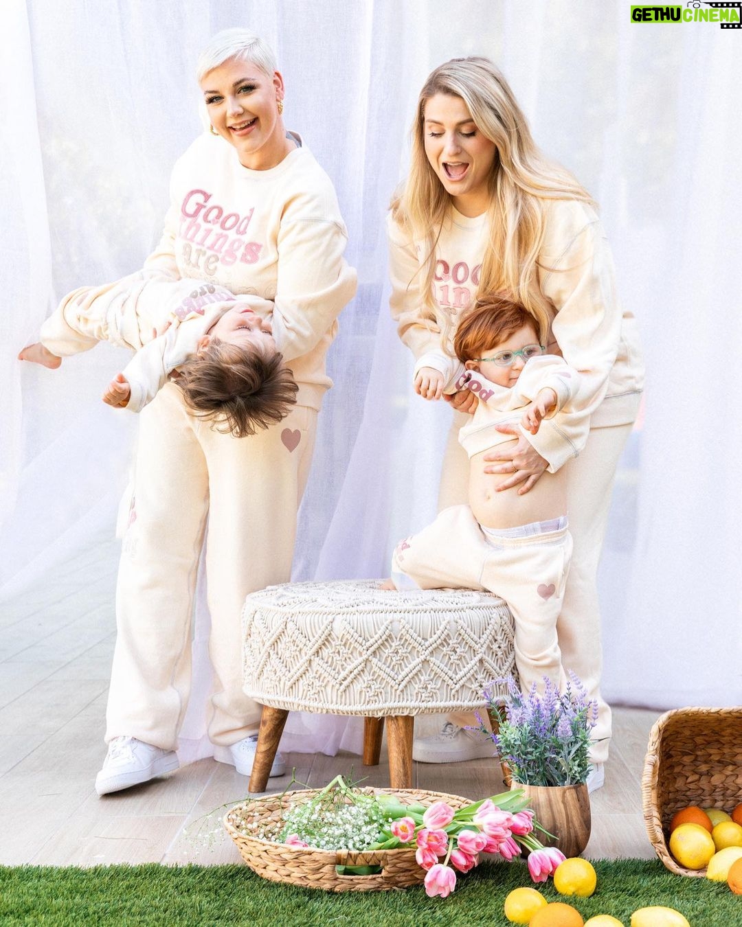 Meghan Trainor Instagram - Good things are coming! We’re so excited to be collaborating with @meghantrainor on our first ever mommy and me matching sets 🤍 Samii and Meghan became great friends through bonding over motherhood and their two boys being besties. Mark your calendars for the launch on May 31st online samiiryan.com