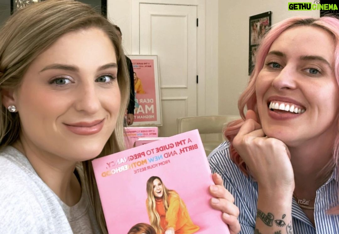 Meghan Trainor Instagram - my first book DEAR FUTURE MAMA is finally out!❤️ thank you to everyone who made this dream a reality! Thank you to everyone who’s helped spread the word. 🥹😭💕 @noraborealis @kristy.morrell @rebeccabroxfit @darylsabara @caithoyt