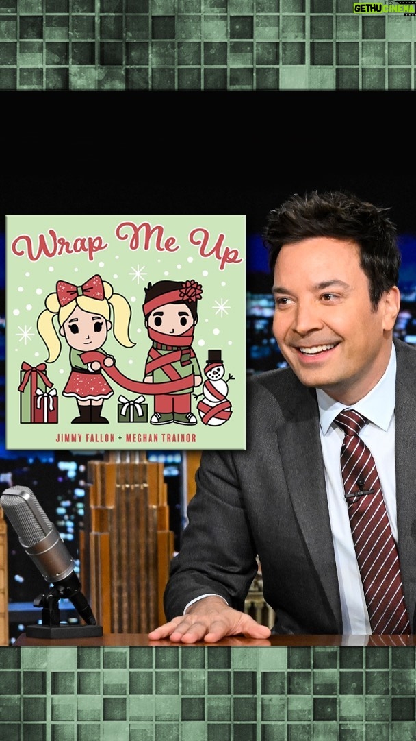 Meghan Trainor Instagram - Jimmy and @meghantrainor are releasing their new Christmas song “Wrap Me Up” this Friday! 🎁 Pre-save the song at the link in bio! #FallonTonight #WrapMeUp The Tonight Show Starring Jimmy Fallon