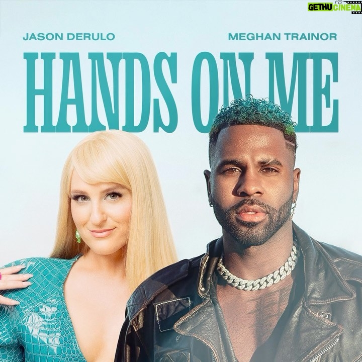Meghan Trainor Instagram - Hands On Me is OUT NOW @jasonderulo!! 🤩🩵 #handsonme