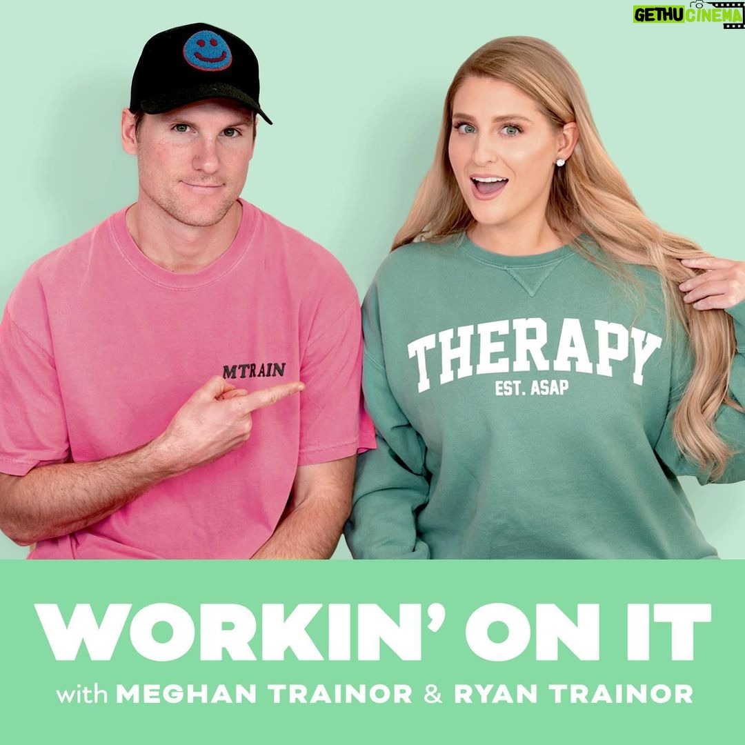 Meghan Trainor Instagram - We're kicking off 2023 with a NEW SEASON of #WorkinOnItPod with @meghantrainor & @ryan.trainor! What should we ✨ work on ✨ this season? 👀