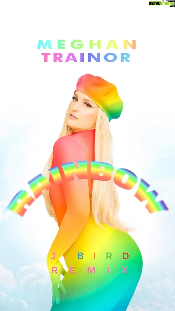 Meghan Trainor Instagram - RAINBOW REMIX by @j.birdmusic (my amazing, talented younger bro) is out now!!! ๐ HAPPY PRIDE!!! โค๏ธ๐งก๐๐๐๐๐ #PRIDE