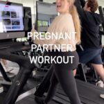 Meghan Trainor Instagram - So close to meeting our babies! Had to get a workout in with this one! We got this girl! @meghantrainor #36weeks #32weeks #pregnant #pregnancyworkouts #momtobe #partnerworkout #pregnancyfitness