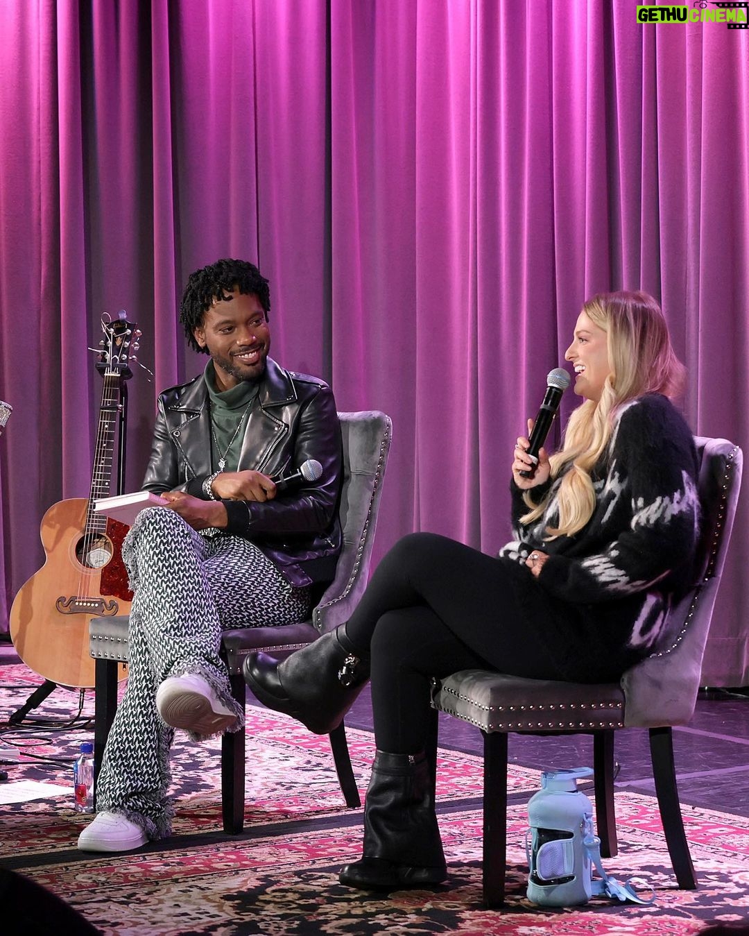 Meghan Trainor Instagram - We're takin' it back to our night with #MeghanTrainor at the #GRAMMYMuseum! 🤩 Not only did the GRAMMY-winning artist discuss details about her latest music and new book 'Dear Future Mama' in a Q&A with @Billboard’s Tetris Kelly, but she also gave an unforgettable performance with special guest #ScottHoying! GRAMMY Museum