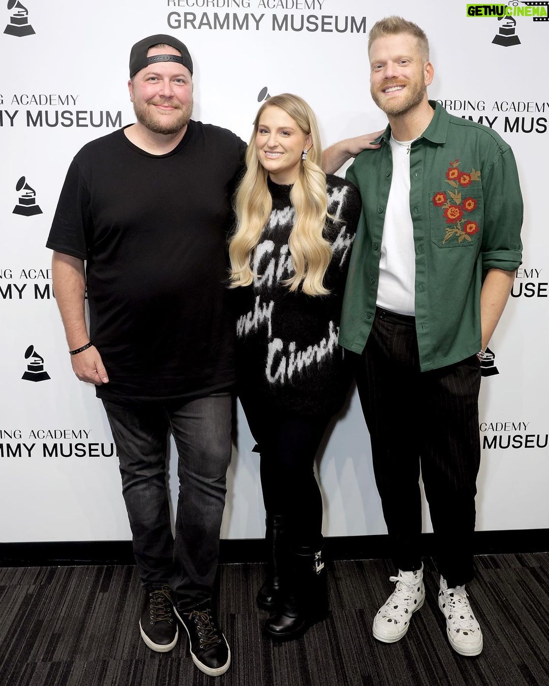Meghan Trainor Instagram - We're takin' it back to our night with #MeghanTrainor at the #GRAMMYMuseum! 🤩 Not only did the GRAMMY-winning artist discuss details about her latest music and new book 'Dear Future Mama' in a Q&A with @Billboard’s Tetris Kelly, but she also gave an unforgettable performance with special guest #ScottHoying! GRAMMY Museum