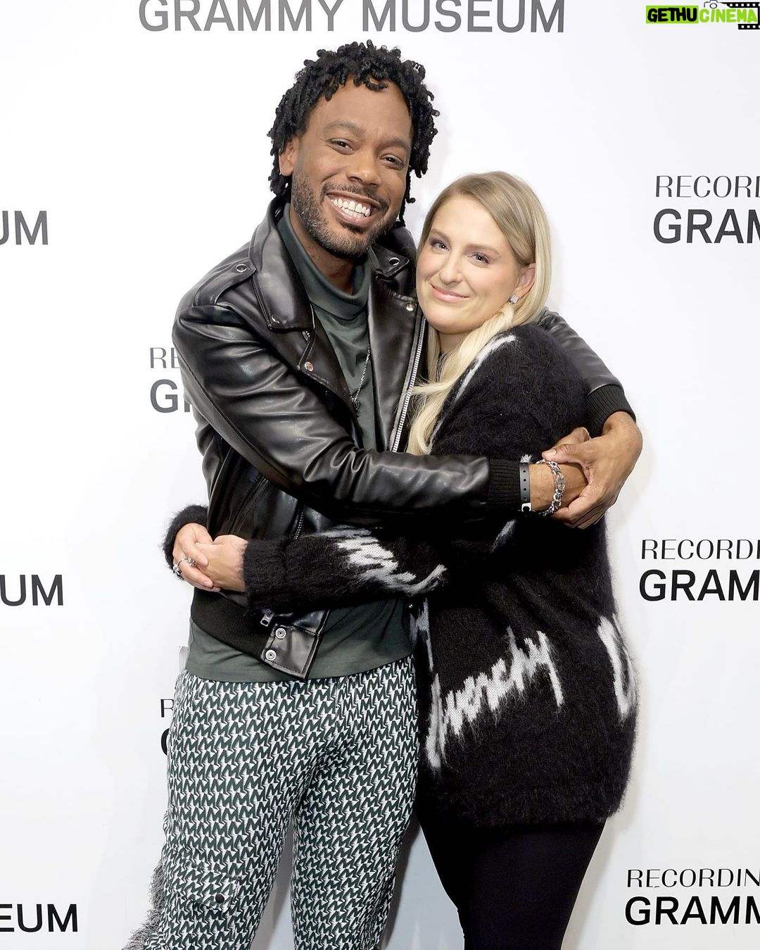 Meghan Trainor Instagram - We're takin' it back to our night with #MeghanTrainor at the #GRAMMYMuseum! 🤩 Not only did the GRAMMY-winning artist discuss details about her latest music and new book 'Dear Future Mama' in a Q&A with @Billboard’s Tetris Kelly, but she also gave an unforgettable performance with special guest #ScottHoying! GRAMMY Museum