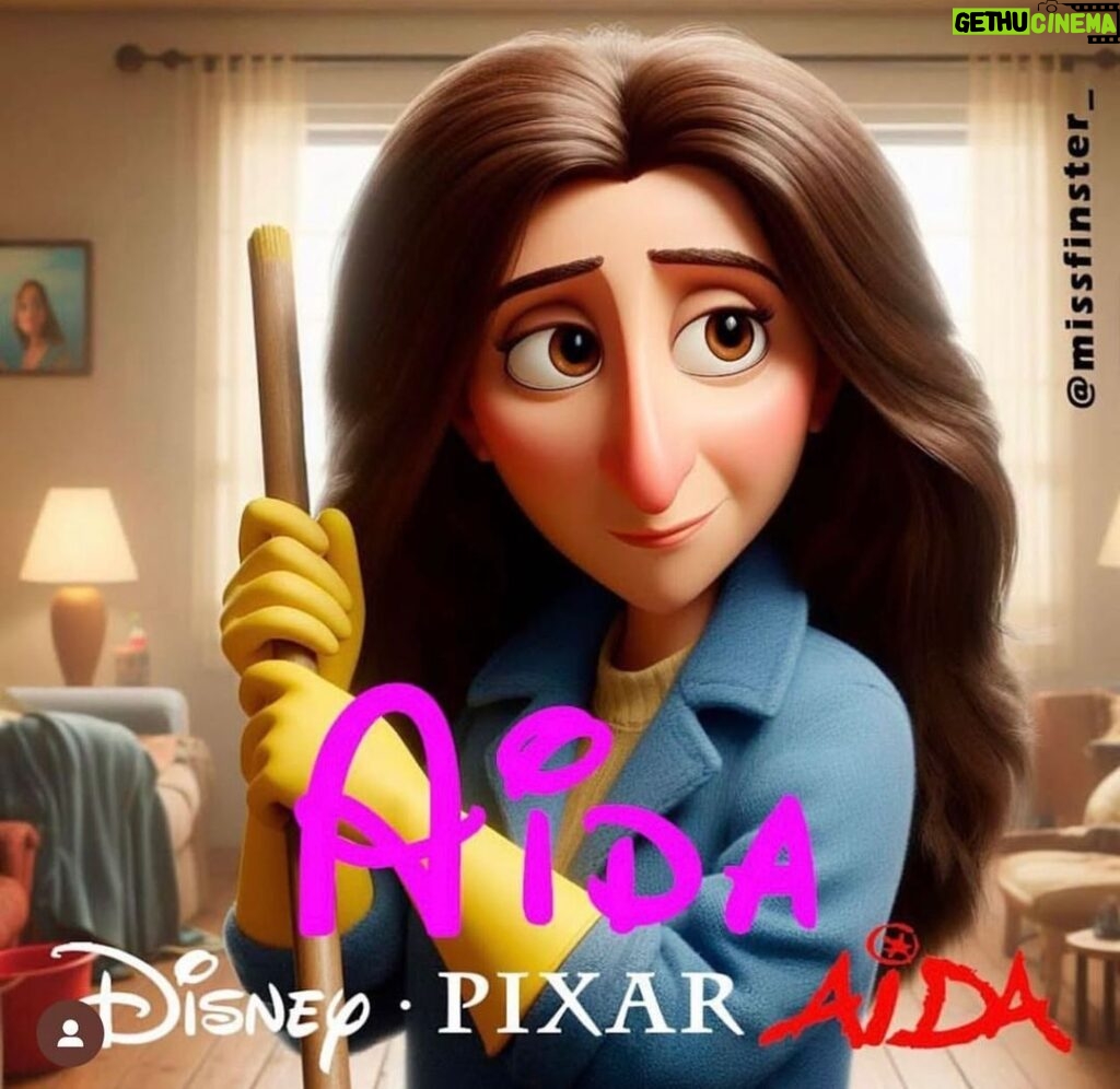 Melani Olivares Instagram - Los personajes de Aida ,como si fuéramos muñequitos de Disney, imaginados por la fantástica @missfinster_ 🤍🤍🤍🩷