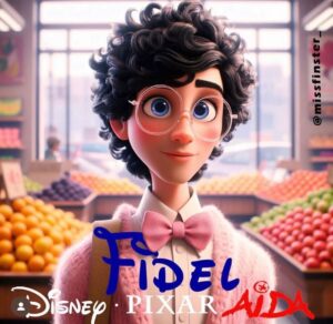 Melani Olivares Instagram - Los personajes de Aida ,como si fuéramos muñequitos de Disney, imaginados por la fantástica @missfinster_ 🤍🤍🤍🩷