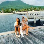 Melanie Liburd Instagram – Those in between moments 🤍 Four Seasons Resort Nevis, West Indies