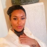 Melanie Liburd Instagram - What a week it's been. This is me just before I entered the Blue room in The White House and met The President of The United States, The First Lady and The Vice President. We celebrated Black History Month with some of the most in inspiring and influential people in this country and it was such an honor. So wonderful and I'm still pinching myself. 🤍 #whitehouse The White House, Washintong DC
