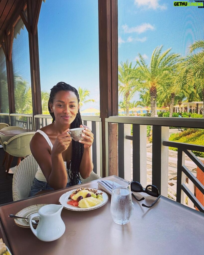 Melanie Liburd Instagram - Breakfast in paradise #fsnevis Four Seasons Resort Nevis, West Indies