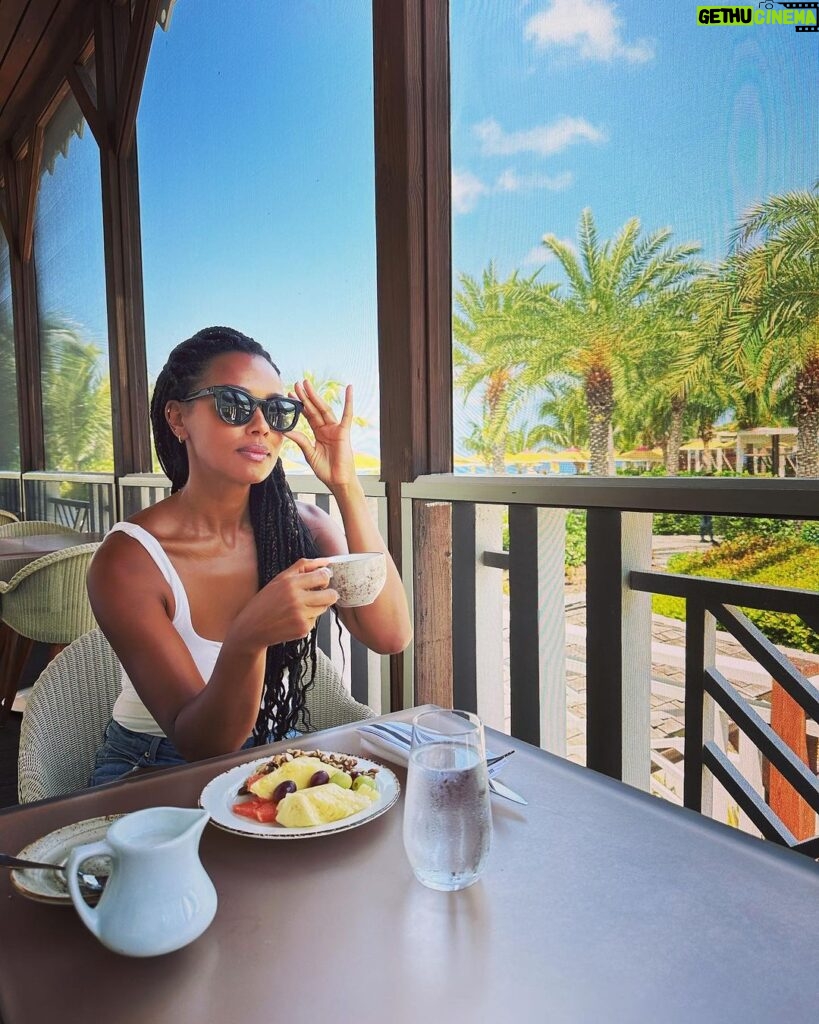 Melanie Liburd Instagram - Breakfast in paradise #fsnevis Four Seasons Resort Nevis, West Indies