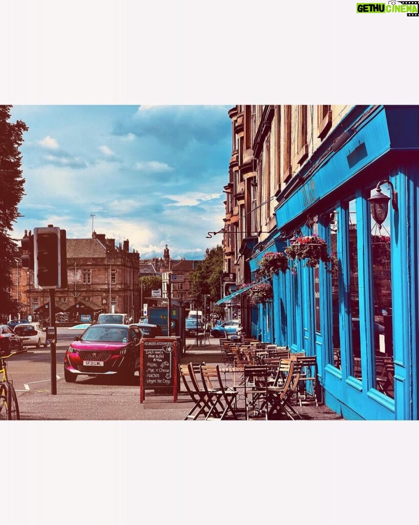 Melanie Scrofano Instagram - “Glasgow Blue (da ba dee da ba doo) My Mind” For some reason I was really drawn to blue while I was here. 1- Playing Kat and Mouse aka Wynaught at the Haught Box 2- People still smoke and I was not prepared 3- A portal to a world inside an Edgar Wright film 4- The tree never grew, the bird never flew, the fish never swam, the bell never rang 5- where trees can grow, bells can ring, fish can swim and birds can sing 6- this guy is a real piece of work according to the tour guide 7- ? 8- What is a ‘Dram’? Anyway this is a photo of its bar….. 9- can you find the #earp? #wynonnawuzhere #glasgow Thank you everyone for another great escape from real life xoxoxoxo Glasgow, Scotland