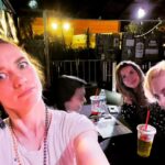 Melanie Scrofano Instagram - This is what a normal drag show place looks like right? It’s called the four seasons but like which season is it currently? Luckily we were allowed to bring in Wendy’s. Because it was classy like that.