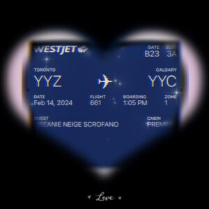 Melanie Scrofano Instagram - Happy Valentines Day! Today I bring her HOME. 

YYZ—> YYC

#wynonnaearp @tubi