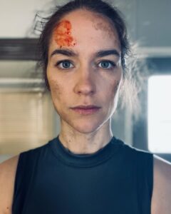 Melanie Scrofano Instagram - You should see the other guy. #snw #startrekstrangenewworlds