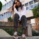 Melina Konti Instagram - Leopard off the wall 🐆 @vans_europe #bluemonday #girl #ootd #vans #leopard #shoes #vansauthentic #vansoffthewall Athens, Greece