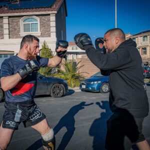 Merab Dvalishvili Instagram - Starting the New Year with training … no days off! Gym closed , no problem .. garage training with the boys. 🦾🎆 Las Vegas, Nevada