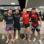 Merab Dvalishvili Instagram - 1st session in Vegas ✅ @syndicatemma . Thanks for the rounds @kody_steelebjj @merab.dvalishvili @raulrosasjr Syndicate Mixed Martial Arts