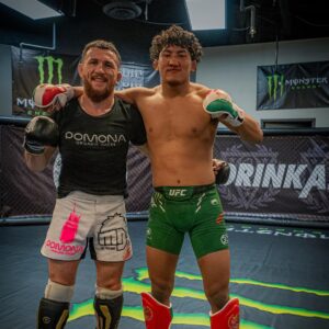 Merab Dvalishvili Instagram - Always great to work with young killer @raulrosasjr 🦾🗡️ 🇲🇽 🇬🇪 🇺🇸