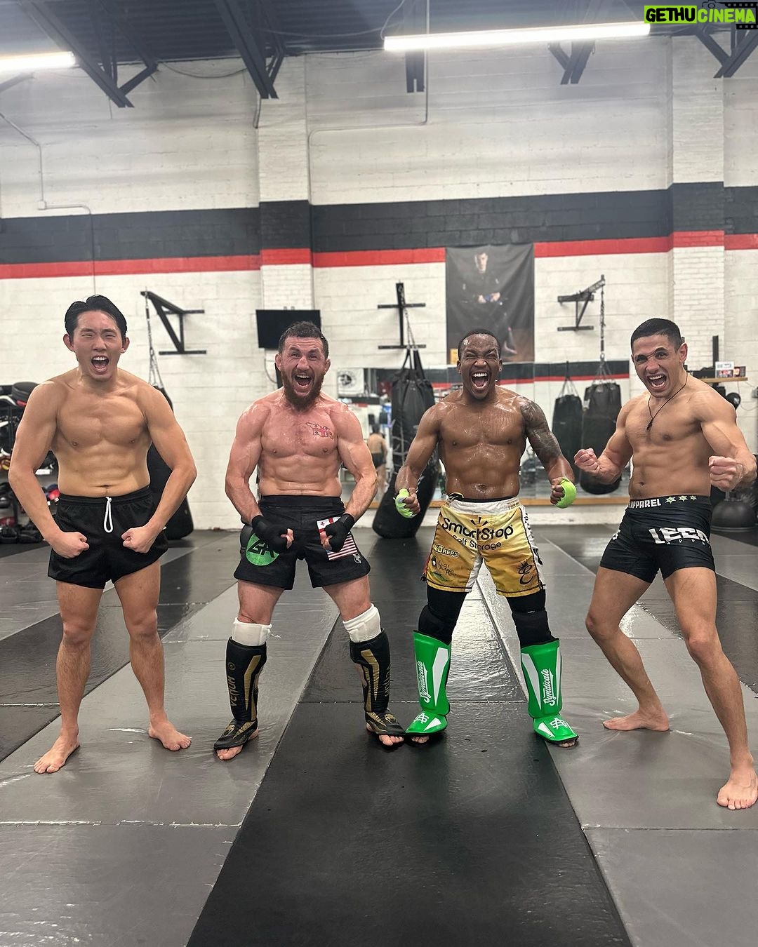 Merab Dvalishvili Instagram - Some sparring , some fun with my NY boys. Always great to come back and train and hang with them! 🦾 Longo and Weidman MMA