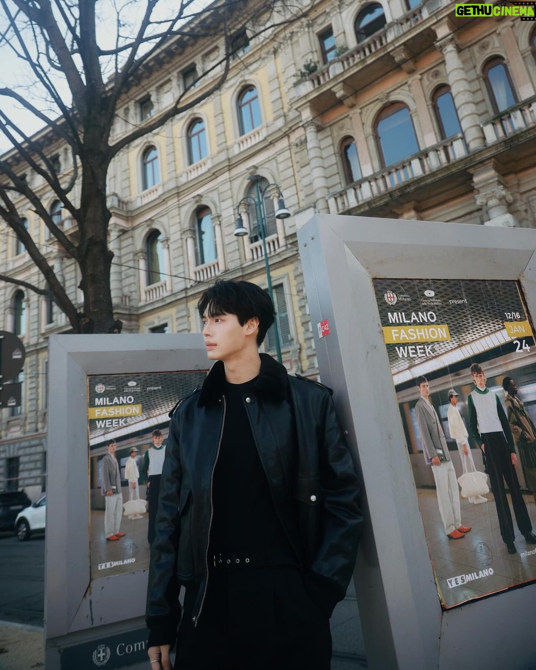 Metawin Opas-iamkajorn Instagram - Strolling through the city @prada #prada #PradaFW24
