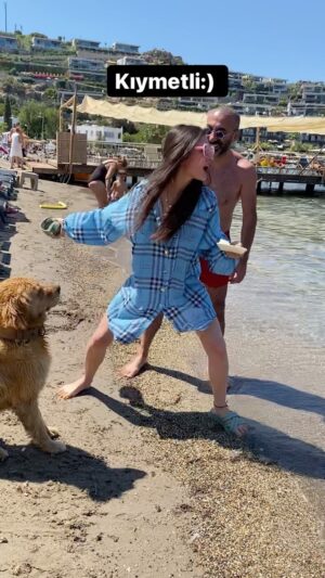 Metin Yıldız Instagram - Bi yanlışlık Var:)) #köpek #goldenretriever  #deniz #kum #güneş #tatil #keşfet #keşfetteyiz #kesfet #kesfetteyiz #moda #giyim #tarz #şaka #komik #komedi #mizah @ceylanyilmaz__