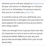 Mia Freedman Instagram - “Before you ask, your group chat personality differs from your actual personality,” writes Mamamia’s @emilyvernem Which one are you? Tap the link in bio to read her story.