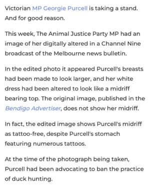 Mia Freedman Instagram - “Let’s be clear. This is not something that happens to my male colleagues,” notes MP Georgie Purcell.

Tap the link in bio to read.