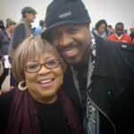 Michael Bearden Instagram - HBD🎉🎉81, to my home girl from the Chi, and an Icon in this business! The legendary Mavis Staples! The Staples singers were a big influence on me as a boy. As we’re all the Chicago based artists. So honored to be able to call Mavis a friend. She is truly one of a kind! (If you want to see an amazing tribute to Mavis, go check out the 75th birthday celebration we did in Chicago. It’s out on video somewhere. Many celebrities paid tribute and Mavis sang as well. We had a Ball!!) Honor ALL of our treasures while they’re here! Love you Mavis. ❤️🖤 Enjoy, and many more. . M~ (and if you don’t know who she is, please find out!) *James Taylor is photo bombing us! ☺️