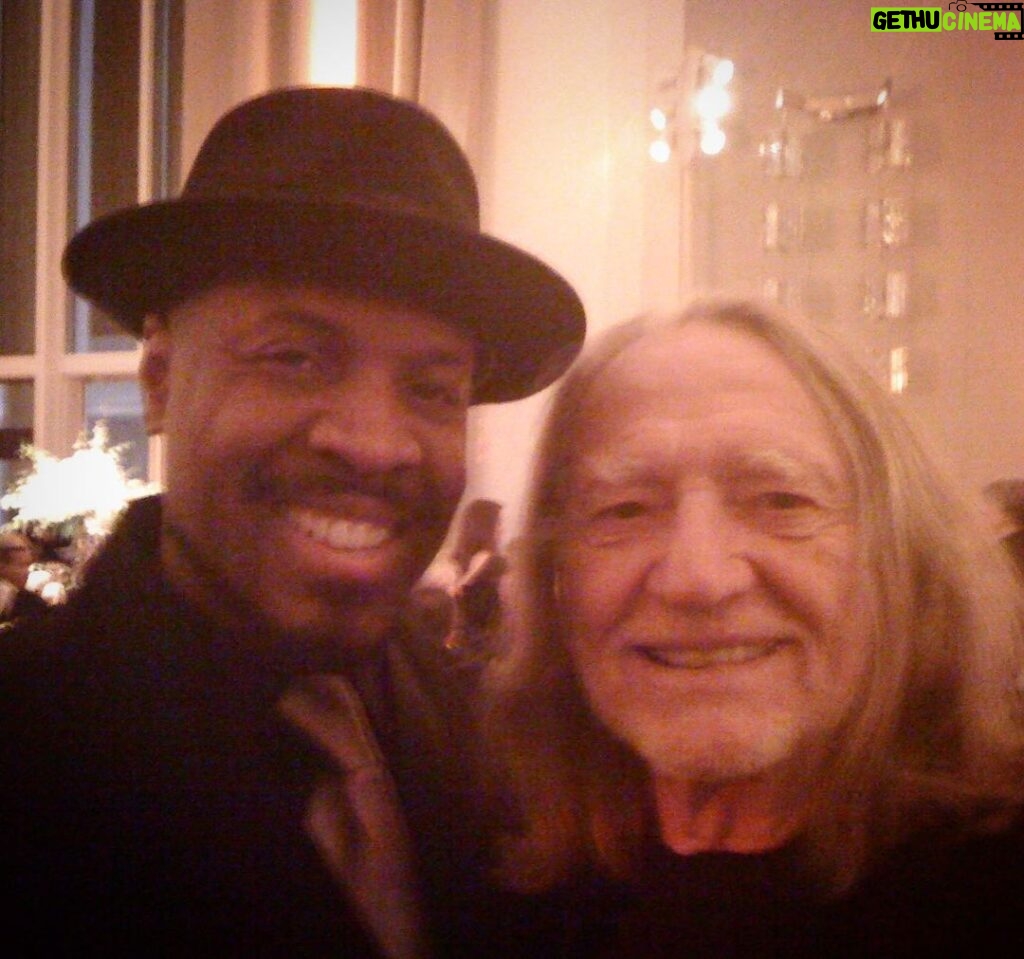 Michael Bearden Instagram - Today is Willie’s Birthday. He’s one of my favorites in this business! I’ve had the honor of working with him on many occasions. And, every time was a great experience. Music is just music to me. As long as it’s played with heart and soul, it doesn’t matter what genre it is. IMO. . Enjoy your B Day🎉🎉@willienelsonofficial And many more! S/O to @lukasnelsonofficial too. Hope you’re well in all this madness out here my friend! Love to you both! 🙌🏾 M~ (i really like this photos of the legend and I ☺️ was a good musical time that evening!) I literally can’t wait to get #ontheroadagain !!