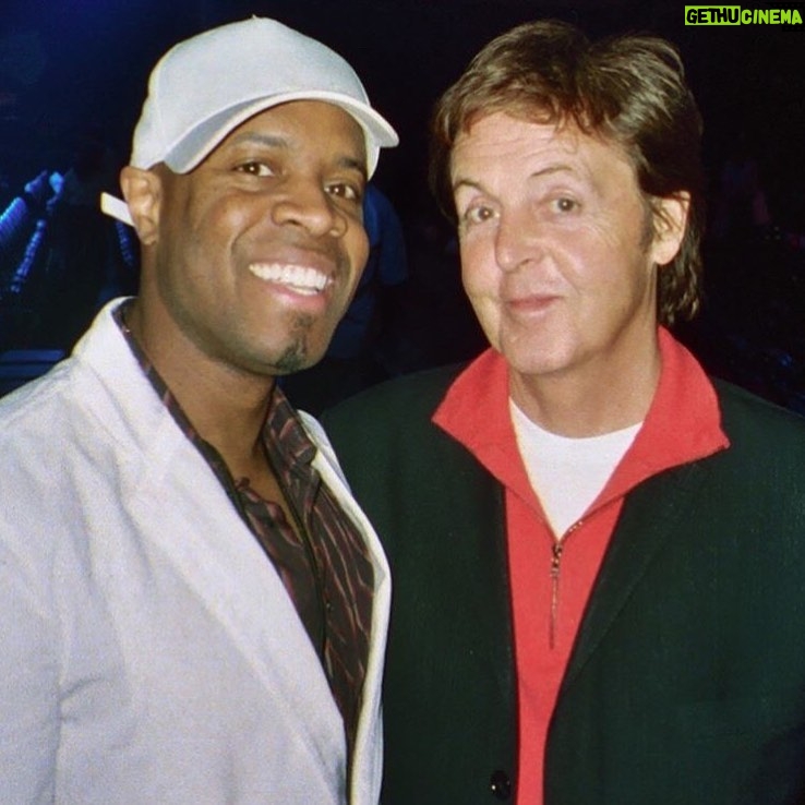 Michael Bearden Instagram - HBD🎉 to one of the two surviving Beatles. Sir Paul McCartney! Quick story on this photo: I was working on one of the many Grammys I’ve worked on. (I’m not even sure who I was performing with that particular year) Blessed! 🙌🏾 Anyway, one artist (who will remain nameless) was walking in the backstage hallway with their entourage. Their security was telling everyone to “move out of the way” this artist is walking. So many of us backstage were like whaat? Huh? Everyone back here is someone. It was so ridiculous! I left the whole situation and went out into the house. The first person I spot was Paul McCartney! No security anywhere near him. I couldn’t resist so I went over to him to introduce myself. He said nice to meet you. What are you doing right now. I was like, just waiting for our turn to camera block. He said want to sit here and wait with me? Ummm. Hell yeah! Lol 😂 So me and one of the freakin Beatles is just sitting there having a chat. For quite a while too. The stuff we talked about I’ll save for a book. Suffice to say, it was a great time. He’s the nicest dude on the planet. We took this photo before I left. I’ve seen him a few times since and he’s always the same nice dude!(So is Ringo by the way!) Paul is One of the most brilliant talents to ever do this! The lesson. Nobody really cares how dope you are if you’re not a nice person! ☺️ M~ #happybirthday