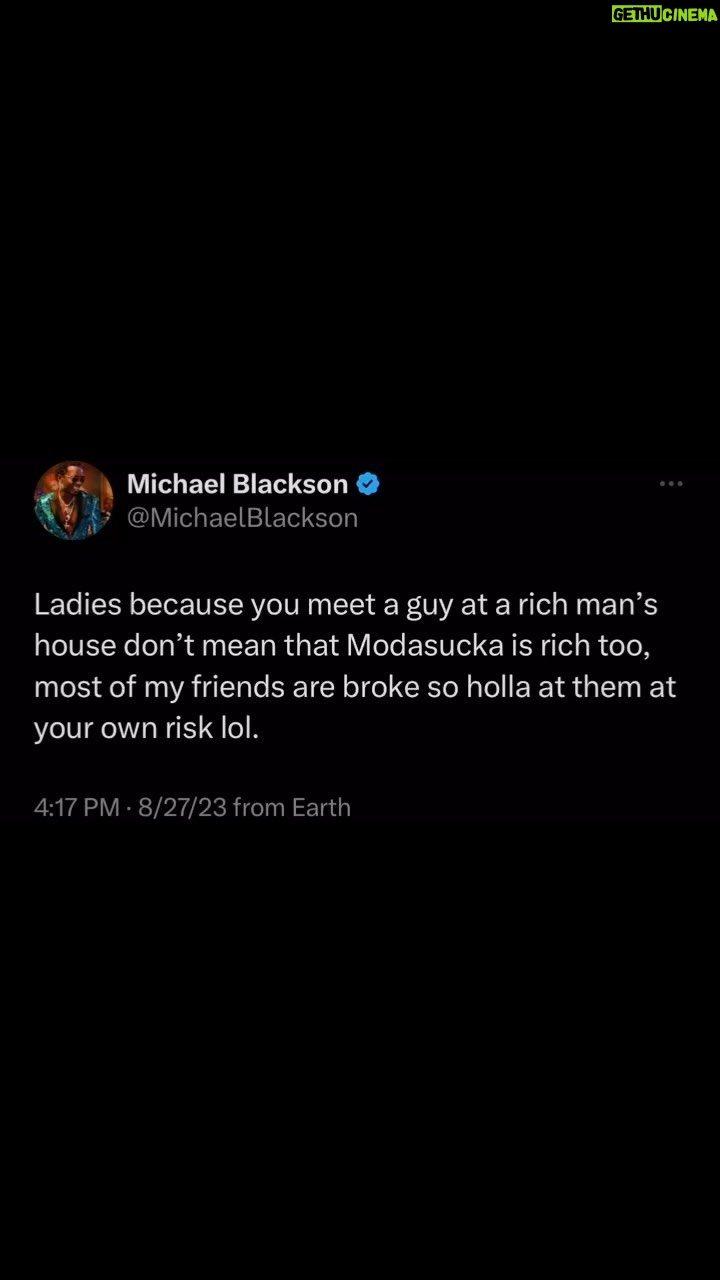 Michael Blackson Instagram - Tag all your rich friends that hang out with broke Modasuckas or tag your broke friends that hang out with rich people but tell us who’s who