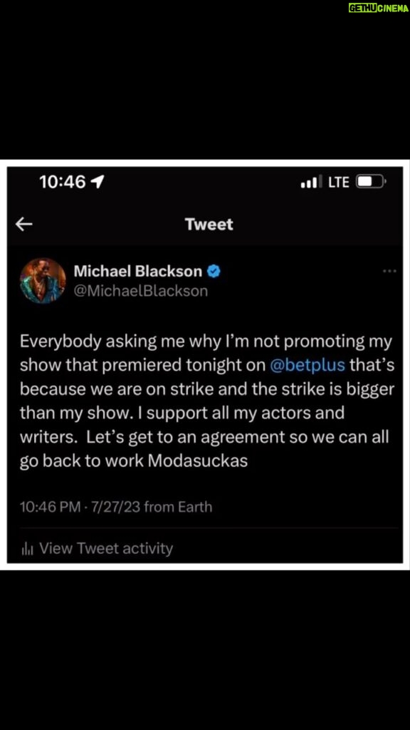 Michael Blackson Instagram - @tylerperry thanks for the opportunity and hopefully these Modasuckas can come to an agreement so we can shoot 100 episodes