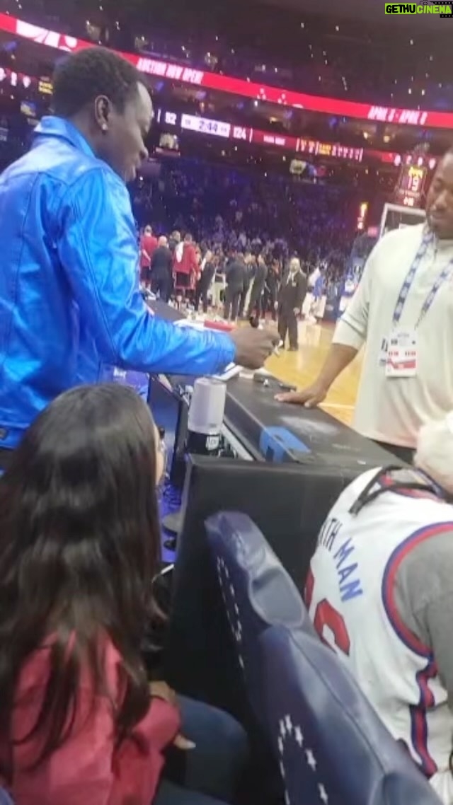 Michael Blackson Instagram - We lost because they accidentally allowed me to coach the @sixers tonight.