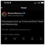 Michael Blackson Instagram – Trump might turn himself in but I want to know who’s going to serve Putin lol.