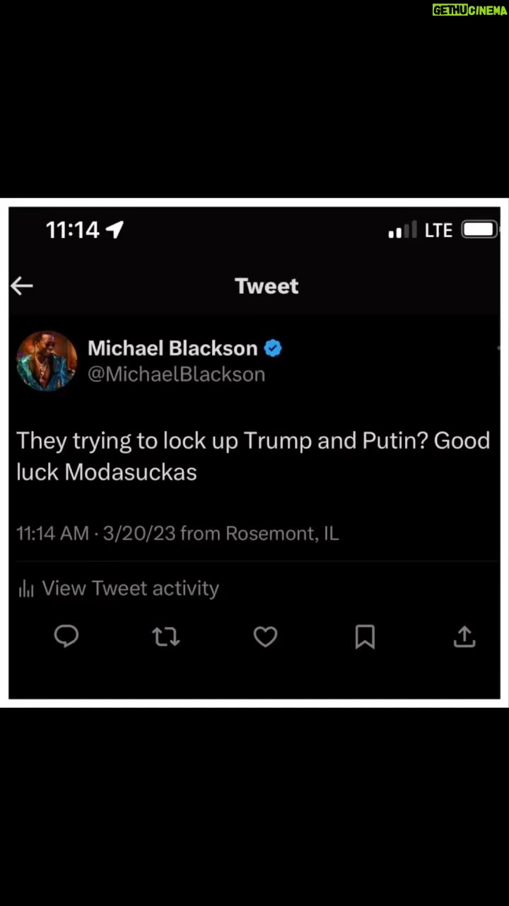 Michael Blackson Instagram - Trump might turn himself in but I want to know who’s going to serve Putin lol.
