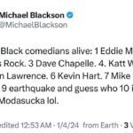 Michael Blackson Instagram - Who’s your top 10 black comedians alive? lol