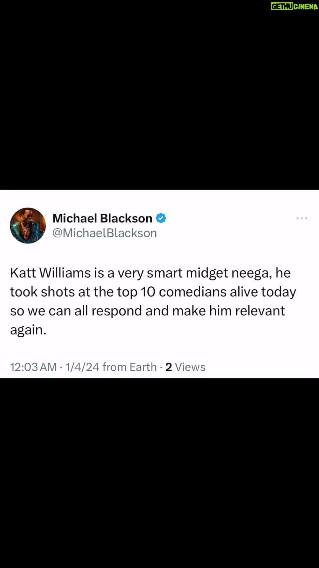 Michael Blackson - 35.7K Likes - I can’t believe this lying dehydrated leprechaun said he told me to build a school lmao. I only built a free school so the kids can whip your ass for free Modasucka