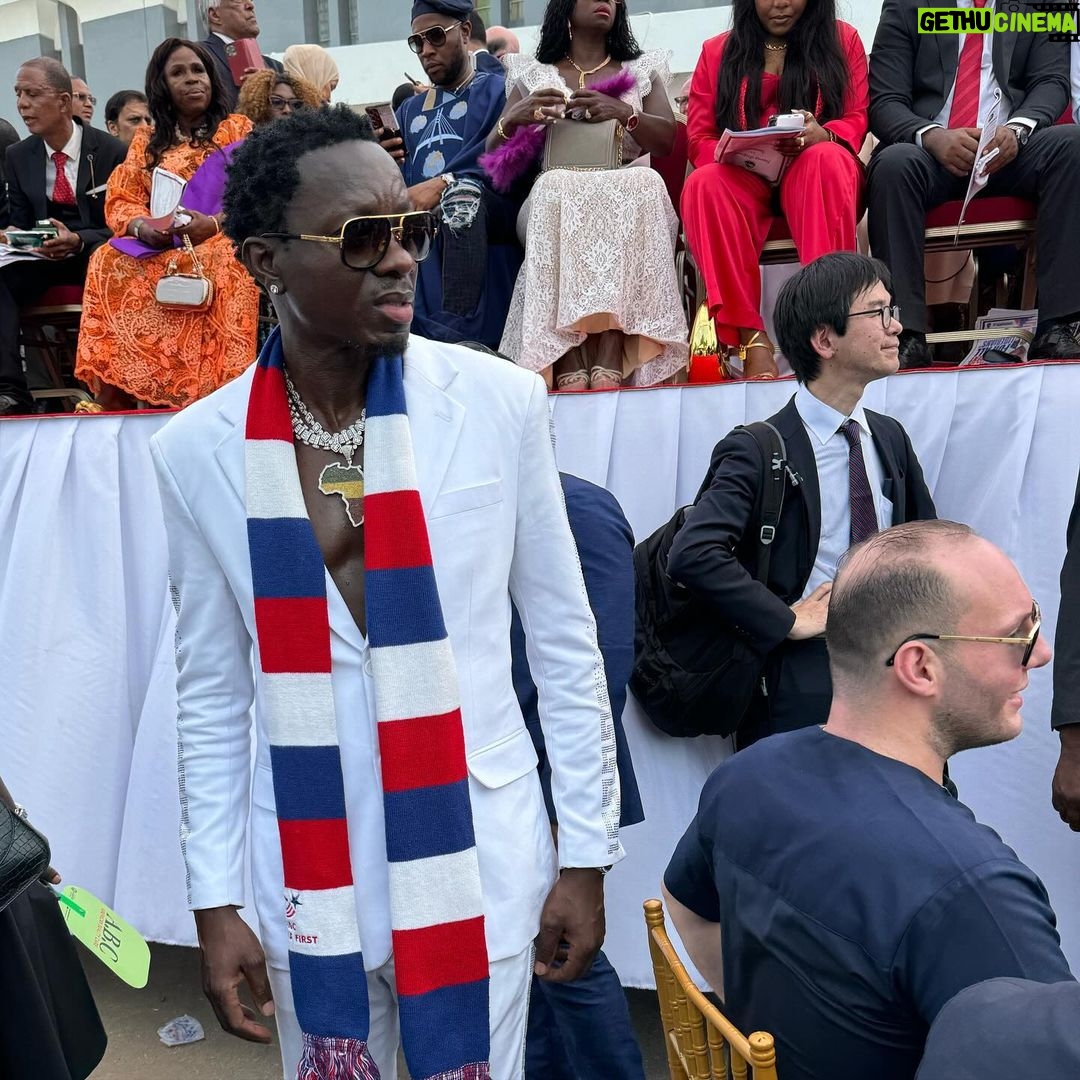Michael Blackson Instagram - Welcoming Liberia’s 🇱🇷 26th president.
