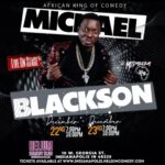 Michael Blackson Instagram – Indy. Philly. Memphis. Chicago. Last shows of 2023