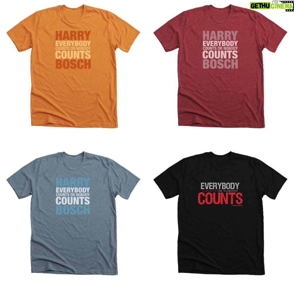 Michael Connelly Instagram - I'm thrilled to share that we've just relaunched our Everybody Counts Or Nobody Counts t-shirt fundraiser. We are selling the original black t-shirt design from the past PLUS 3 new options with a new design. All proceeds will once again benefit @thinkingbinc the Book Industry Charitable Foundation. Binc is a nonprofit that coordinates charitable programs to strengthen the bookselling community. Their core program provides assistance to employees and shop owners who have a demonstrated financial need arising from severe hardship and/or emergency circumstances. This fundraiser will end on October 3. Shipping will begin on October 12 and most domestic orders will arrive by October 24. Perfect timing for holiday gift planning. International orders are welcome from most countries, as well. This is the 4th time we have done a t-shirt fundraiser and we are so grateful for everyone who has supported it in the past. Binc is experiencing an increase in requests for help right now so this is more important than ever. Thank you. Visit bonfire.com/everybody-counts/ to order your shirt in the new burnt orange, cardinal and indigo blue designs, and in the original black design.