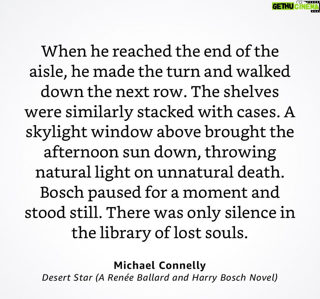 Michael Connelly Instagram - #bookquotes #desertstar #harrybosch