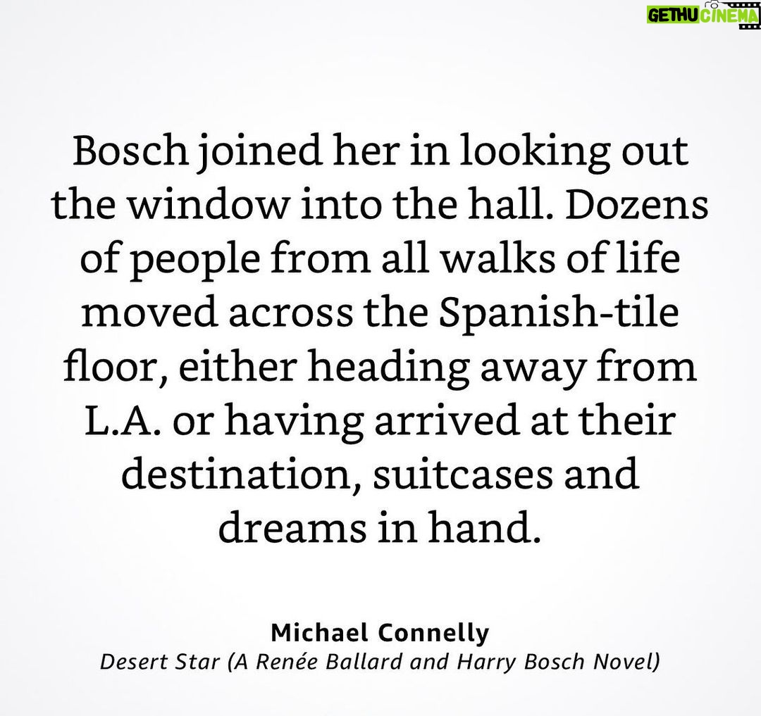 Michael Connelly Instagram - Union Station, mentioned in many books, including DESERT STAR. Swipe for photos. #desertstar #ballardandbosch